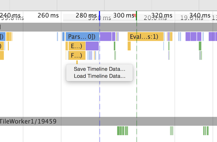 Saving a DevTools Timeline